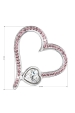 Obrázok pre Evolution Group Strieborný prívesok s krištáľmi Swarovski ružové srdce 34183.3