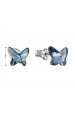 Obrázok pre Evolution Group Náušnice bižutéria so Swarovski krištáľmi modrý motýľ 51048.3