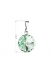Obrázok pre Evolution Group Prívesok bižutéria so Swarovski krištáľmi zelený okrúhly 54001.3
