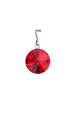 Obrázok pre Evolution Group Prívesok bižutéria so Swarovski krištáľmi červený okrúhly 54001.3