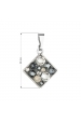 Obrázok pre Evolution Group Prívesok bižutéria so Swarovski krištáľmi šedý kosoštvorec 54020.5