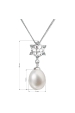 Obrázok pre Evolution Group Perlový náhrdelník s retiazkou z pravých riečnych perál biely 22010.1