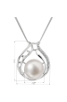 Obrázok pre Evolution Group Perlový náhrdelník s retiazkou z pravých riečnych perál biely 22011.1