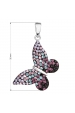 Obrázok pre Evolution Group Strieborný prívesok s krištáľmi Swarovski mix farieb motýľ 34192.3 magic violet