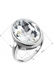 Obrázok pre Evolution Group Strieborný prsteň s krištáľmi Swarovski biely 35036.1 krištál