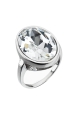 Obrázok pre Evolution Group Strieborný prsteň s krištáľmi Swarovski biely 35036.1 krištál