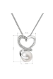 Obrázok pre Perlový náhrdelník s retiazkou z pravých riečnych perál biely 22012.1