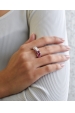 Obrázok pre Strieborný prsteň s krištáľmi Swarovski mix farieb červená 35031.3