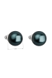 Obrázok pre Náušnice bižutéria so Swarovski perlou zelené okrúhle 71069.3