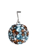 Obrázok pre Strieborný prívesok s krištálmi Swarovski mix farieb okrúhly 34081.3 aqua