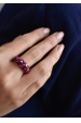 Obrázok pre Strieborný prsteň s krištáľmi Swarovski červený 35031.3 cherry