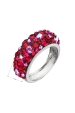 Obrázok pre Strieborný prsteň s krištáľmi Swarovski červený 35031.3 cherry