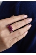 Obrázok pre Strieborný prsteň s krištáľmi Swarovski červený 35014.3 cherry