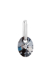 Obrázok pre Prívesok bižutéria so Swarovski krištálmi šedý ovál 54039.5