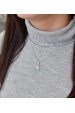 Obrázok pre Strieborný prívesok s krištálmi Swarovski modrý okrúhly 34225.3 light turquoise