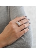 Obrázok pre Strieborný prsteň s krištálmi Swarovski ab efekt 35014.2