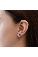 Obrázok pre Sada šperkov s krištálmi Swarovski náušnice,retiazka a prívesok ružová kytička 39172.3 fuchsia