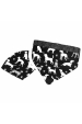 Obrázok pre SADA Bavlnená šatka pre psíka + rúško - Psi / čierna
