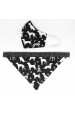 Obrázok pre SADA Bavlnená šatka pre psíka + rúško - Psi / čierna
