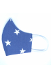 Obrázok pre SADA Bavlnená šatka pre psíka + rúško - Hviezdy / modrá