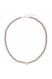 Obrázok pre Perlový náhrdelník hnedý s Preciosa kryštály 32063.3