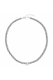 Obrázok pre Perlový náhrdelník šedý s Preciosa kryštály 32063.3