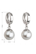 Obrázok pre Strieborné náušnice visiace s perlou Preciosa biele okrúhle 31151.1