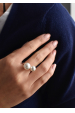 Obrázok pre Strieborný prsteň s dvoma Preciosa perlami biely 35053.1