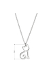Obrázok pre Strieborný náhrdelník s príveskom mačka 62003