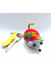 Obrázok pre Myška farebná - originálny ručne háčkovaný prívesok na kľúče