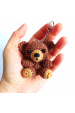 Obrázok pre Medvedík - originálny ručne háčkovaný prívesok na kľúče