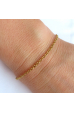 Obrázok pre Náramok z chirurgickej ocele retiazkový zlatý 2 mm - rôzne dĺžky