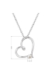 Obrázok pre Strieborný náhrdelník srdca s malou bielou riečnou perličkou 22045.1