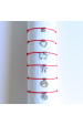 Obrázok pre Náramok šnúrkový červený 1 mm rozličné vzory - S ODKAZOM