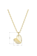 Obrázok pre Pozlátený strieborný náhrdelník srdca 62013