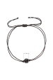 Obrázok pre Textilný náramok čierny s kryštálom 13041.3 black