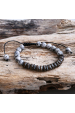 Obrázok pre Bižutérny náramok s minerálnym kameňom a drevom 53062.3
