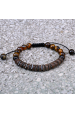 Obrázok pre Bižutérny náramok tigrie oko a drevo 53062.3